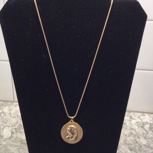 Bob Hope Vintage Memorabilia Goldtone 18” Pendant Necklace